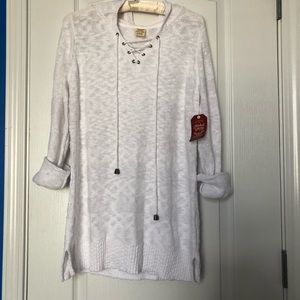 Faded Glory Arctic White Slub Hoodie